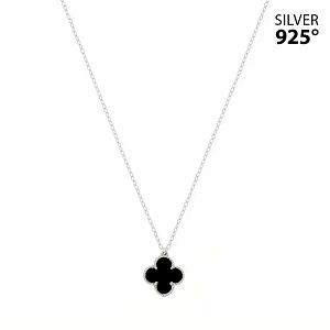 Κολιέ Λουλούδι Clover Small  με Όνυχα από Ασήμι 925 PS13457